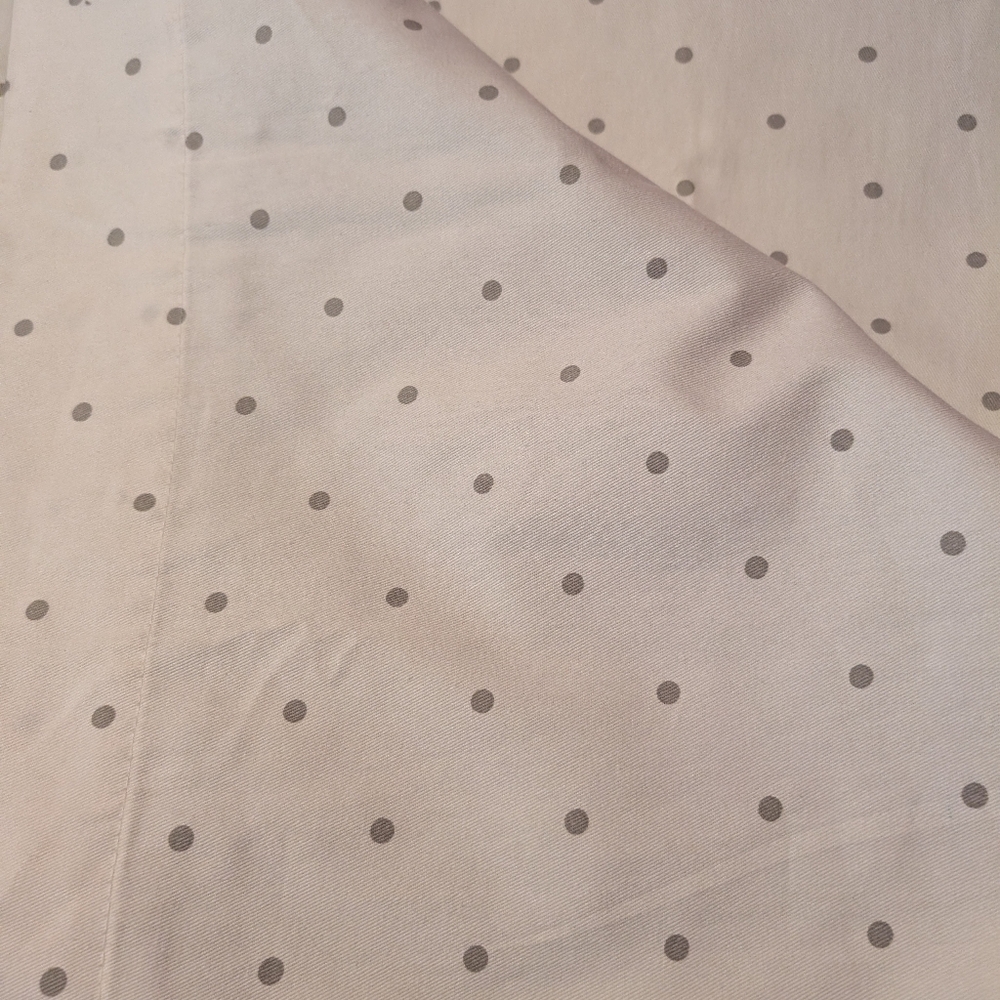Gray Polka Dot light blocking curtain Pnk1